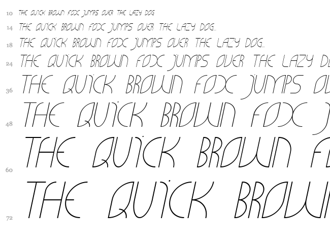 Cliche 21 font waterfall